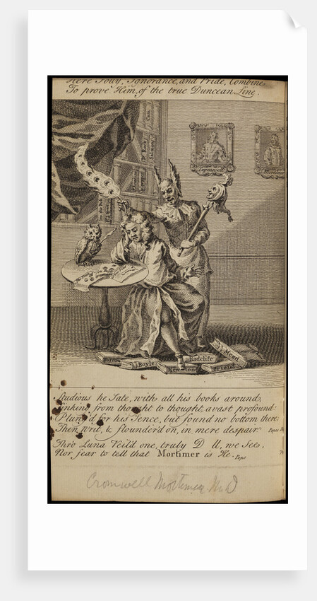 Caricature of Cromwell Mortimer by Rigou