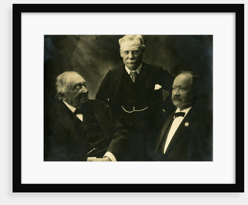 Group portrait of three chemists by Elliott & Fry