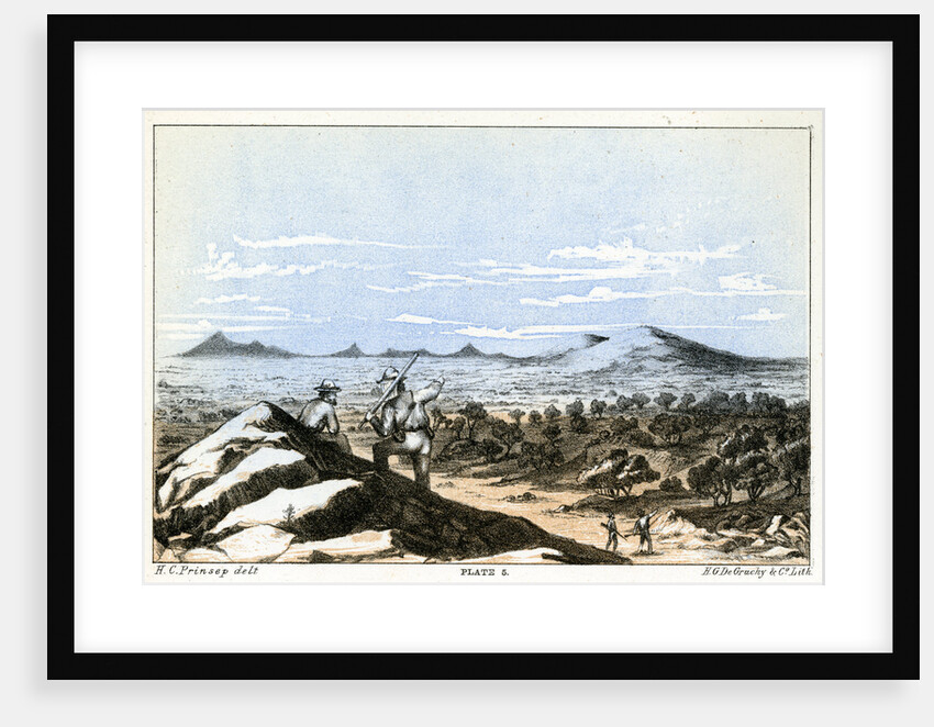 Mount Narryer and Mount Murchison by Henry Charles Prinsep