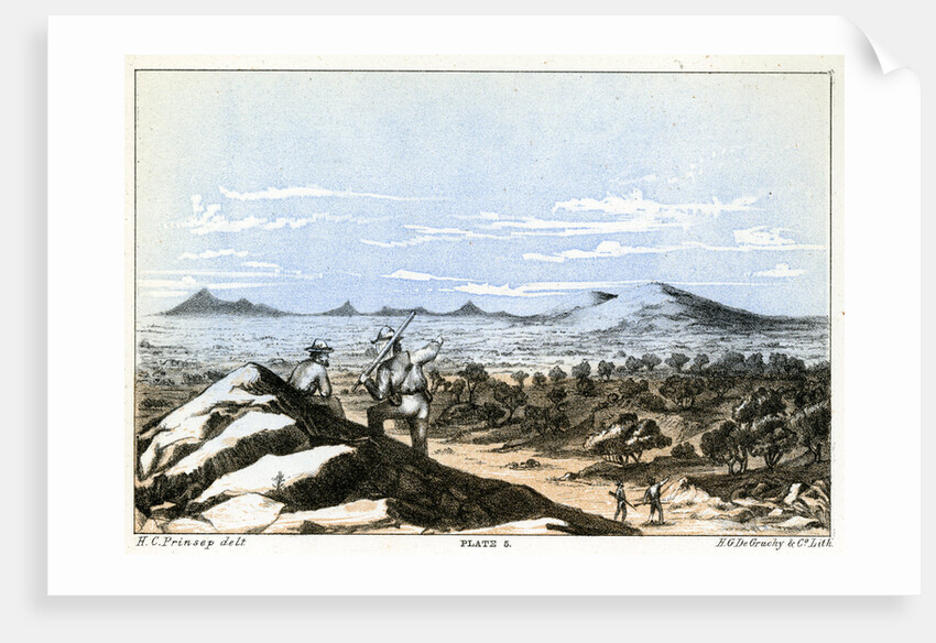 Mount Narryer and Mount Murchison by Henry Charles Prinsep