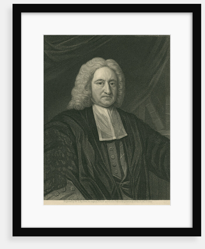 Portrait of Edmond Halley (1656-1742) by William Thomas Fry