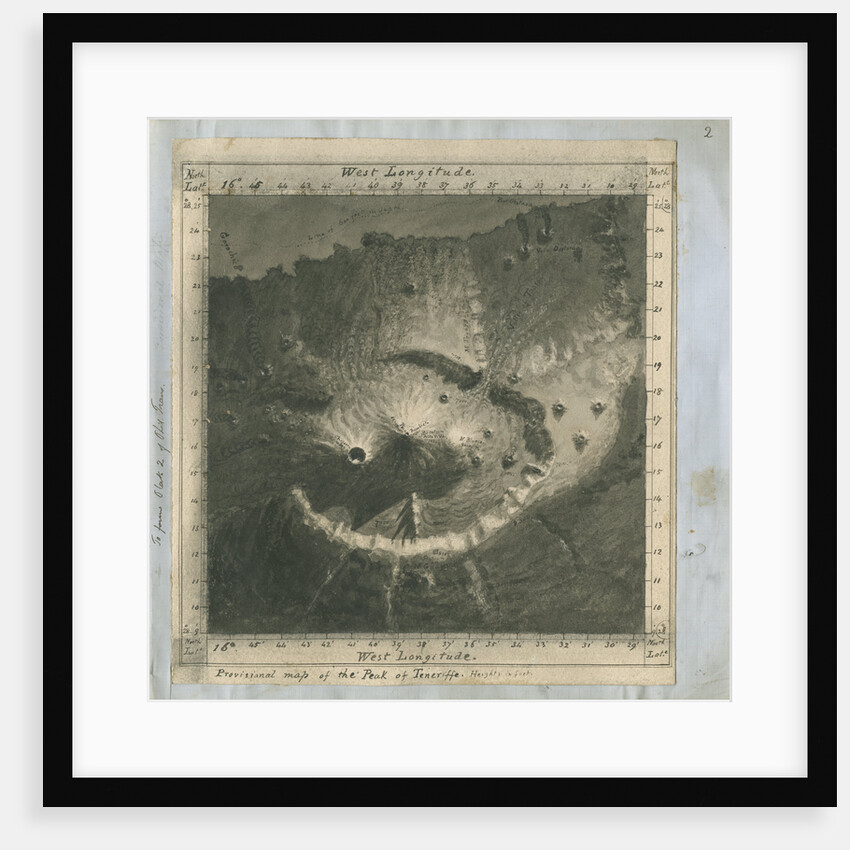 'Provisional map of the Peak of Teneriffe' by Charles Piazzi Smyth