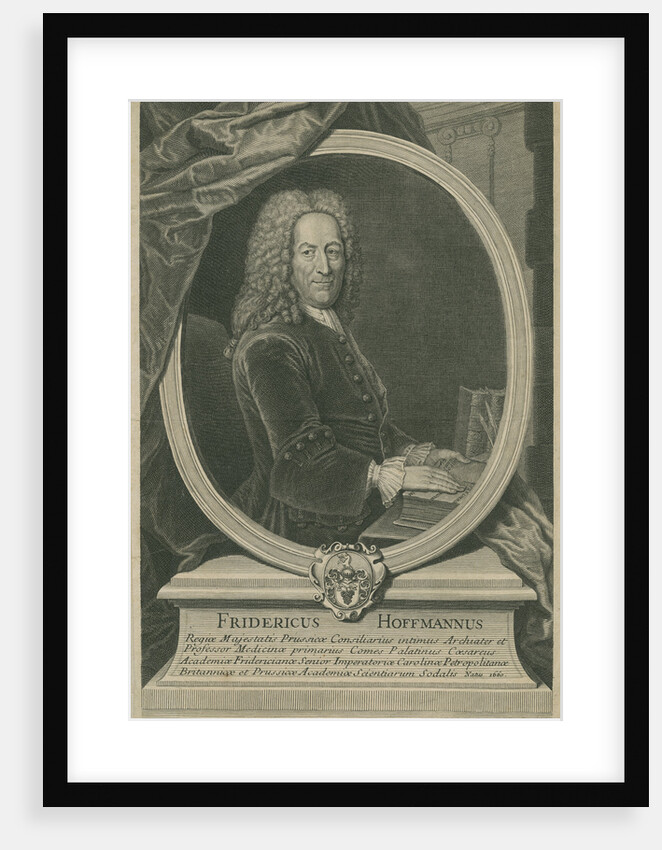 Portrait of Friedrich Hoffmann (1660-1742) by Gilles Edme Petit
