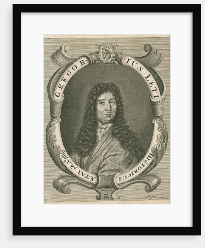 Portrait of Gregorio Leti (1630-1701) by Jacob Gole