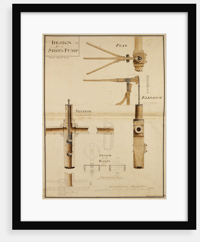 Hand pump for ship by John Smeaton