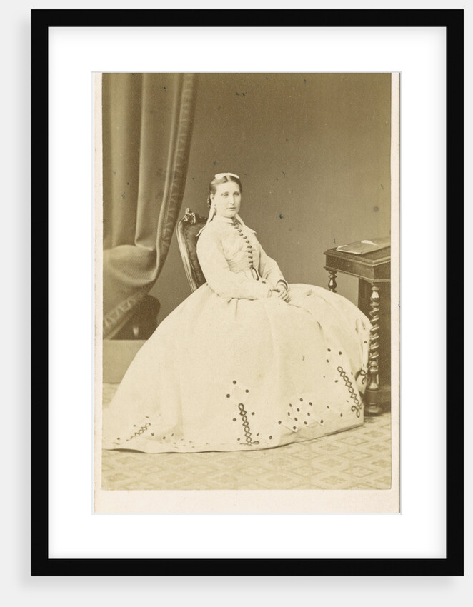 Portrait of Florence Barbara Maria Baker (1841-1916) by Maull & Co