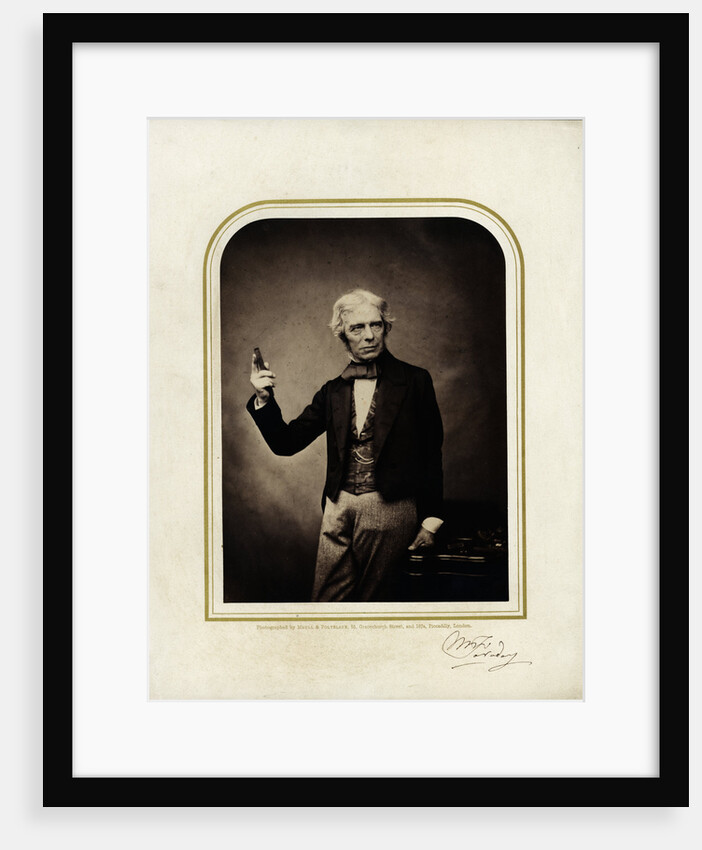 Portrait of Michael Faraday (1791-1867) by Maull & Polyblank