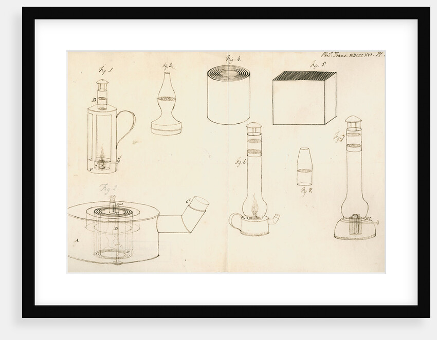Miners' safety lamp by Humphry Davy