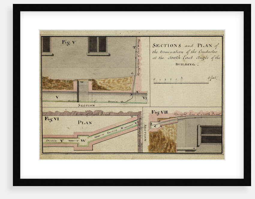 Sections and plan of the termination of the ConductorÃ  [of Heckingham Workhouse, Norfolk] by Anonymous
