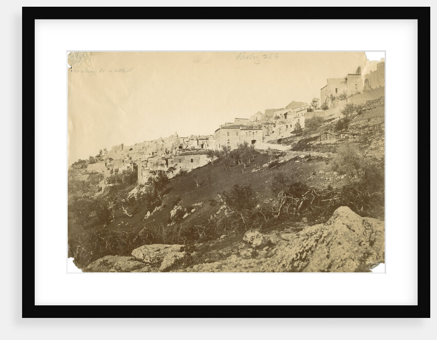 'Saponara...from the East' [earthquake damage] by Alphonse Bernoud Grellier