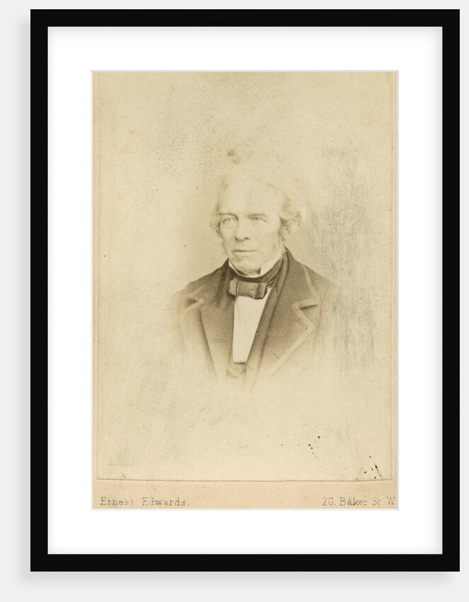 Portrait of Michael Faraday (1791-1867) by Ernest Edwards