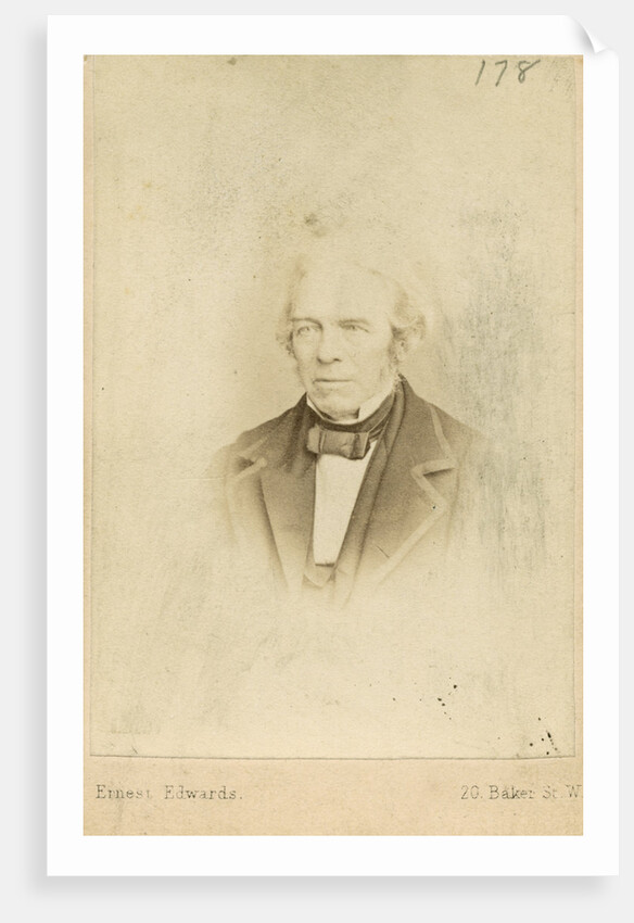 Portrait of Michael Faraday (1791-1867) by Ernest Edwards