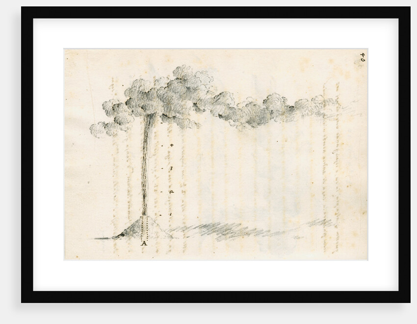 Vesuvius erupting by Antonio Piaggio