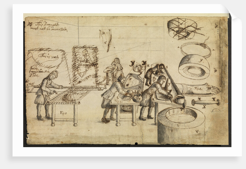 Felt-makers at work by Robert Hooke