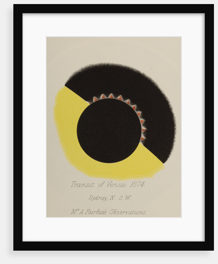 Mr Fairfax's observations of the transit of Venus by Anonymous