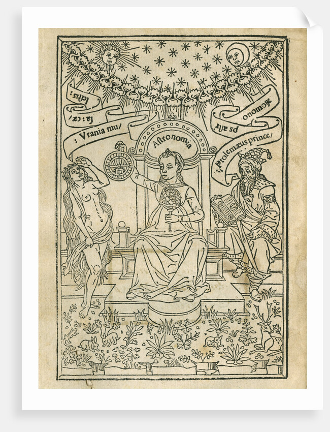 Depiction of Urania, Astronomia and Ptolemy by Anonymous