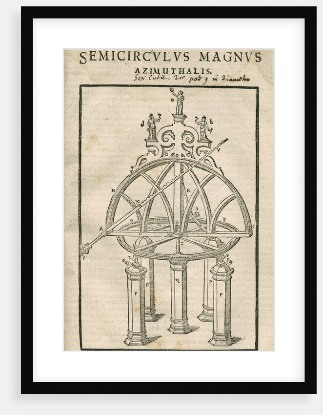 Tycho Brahe's great azimuth semicircle by Anonymous