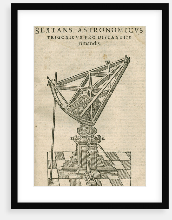 Tycho Brahe's triangular astronomical sextant by Anonymous