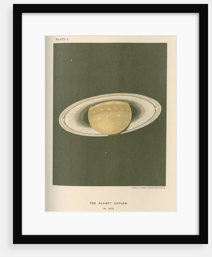 'The planet Saturn (in 1872)' by Cassell & Co