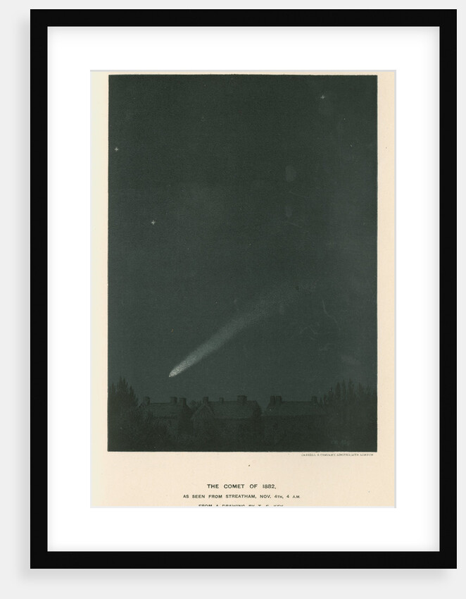 'The comet of 1882 as seen from Streatham' by Cassell & Co
