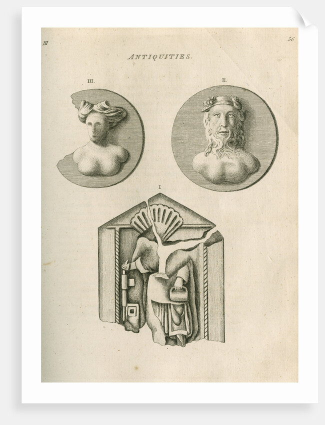 Stone antiquities found at Netherby by Anonymous