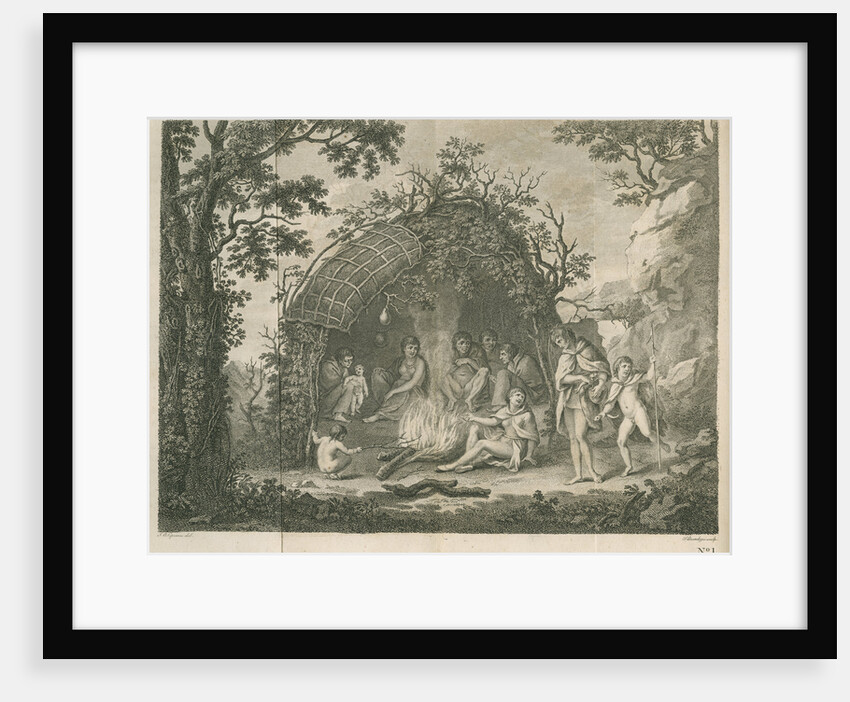 Inhabitants of Tierra del Fuego by Francesco Bartolozzi