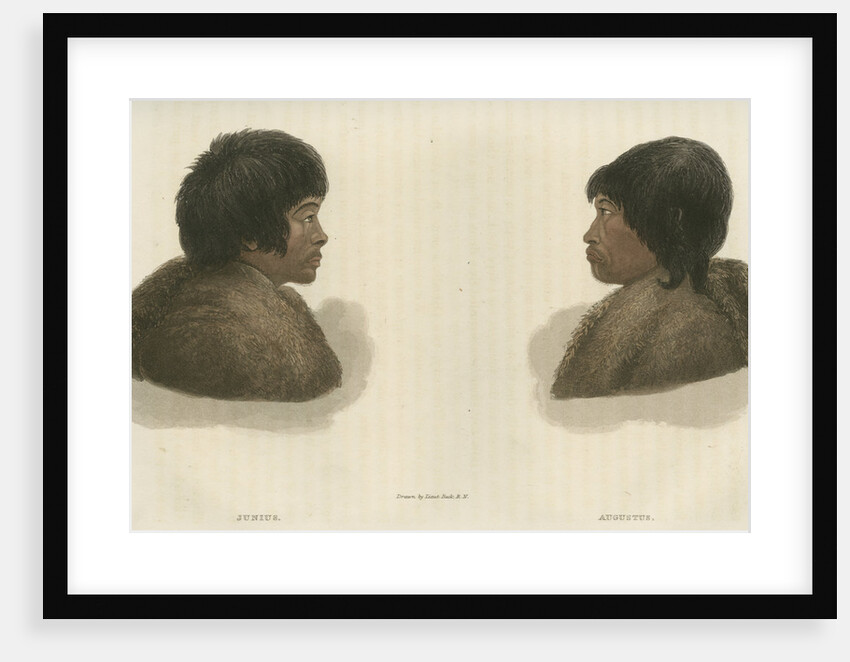 Inuit interpreters: Junius [L] and Augustus [R] by Edward Francis Finden