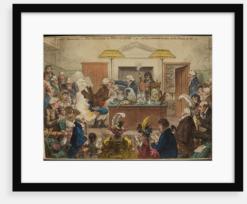 'Scientific Researches!' [Royal Institution lecture] by James Gillray