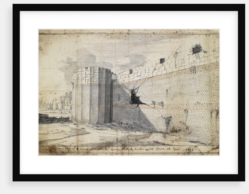 The Roman wall at York by Martin Lister