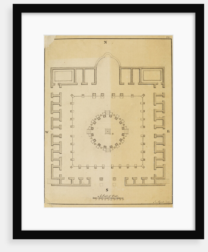 Plan of the Temple of Serapis at Pozzuoli by James Mynde