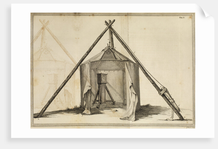 Shelton regulator in canvas observatory by James Basire the elder