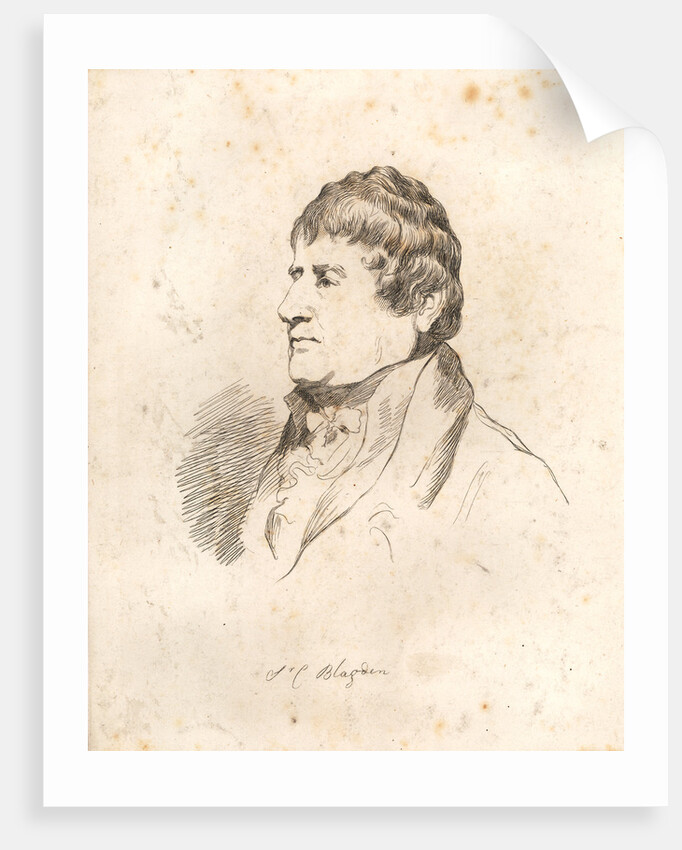 Portrait of Charles Blagden (1748-1820) by Mary Dawson Turner