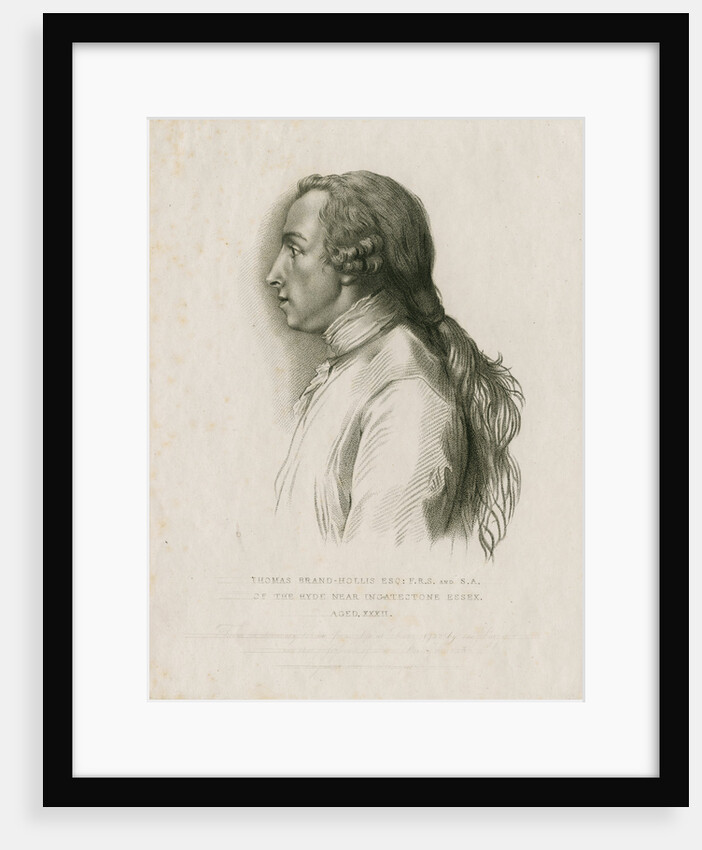 Portrait of Thomas Brand Hollis (1714-1804) by E Bocquet