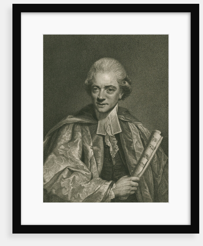 Portrait of Charles Burney (1726-1814) by Francesco Bartolozzi