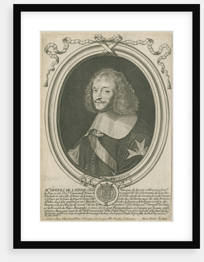 Portrait of Hughes de Lionne (1611-1671) by Nicholas de Larmessin II