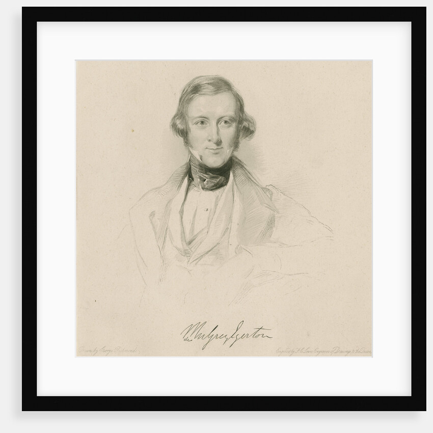 Portrait of Philip de Malpas Grey Egerton (1806-1881) by Frederick Christian Lewis I