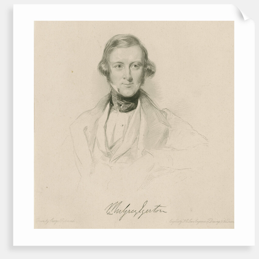 Portrait of Philip de Malpas Grey Egerton (1806-1881) by Frederick Christian Lewis I