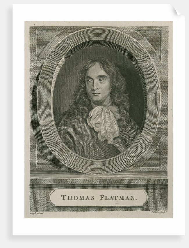 Portrait of Thomas Flatman (1635-1688) by Anthony Walker