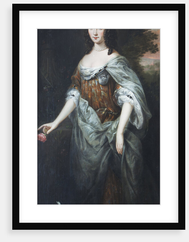 Portrait of 'woman with a rose' by Anonymous