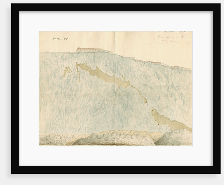 Rock face at Oreston by William Clift