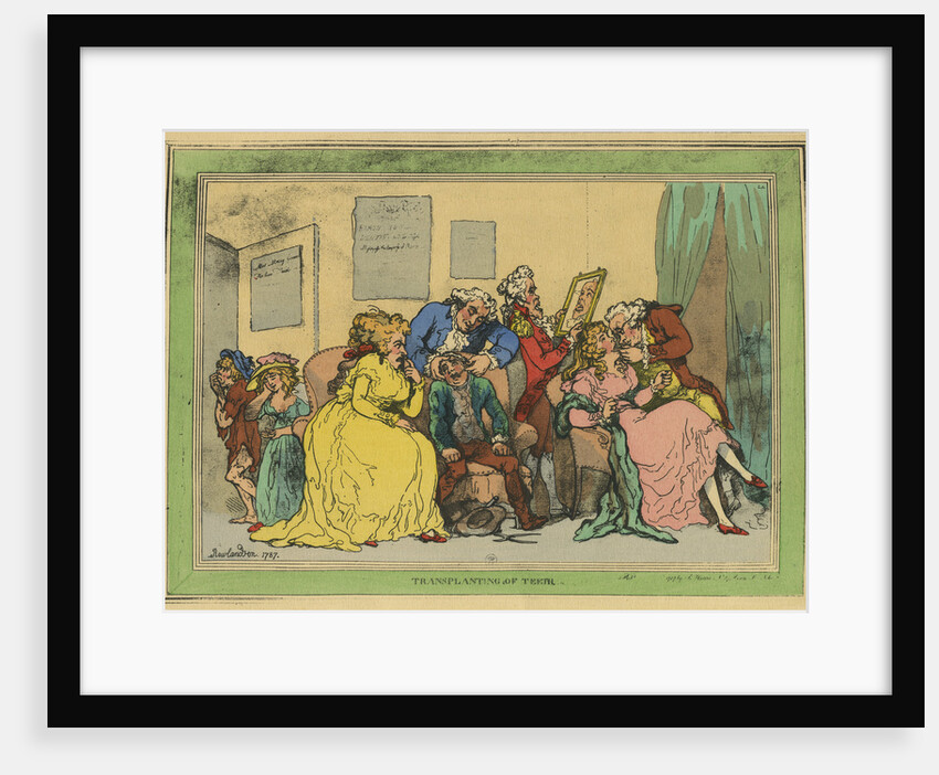 Transplanting of teeth by Thomas Rowlandson