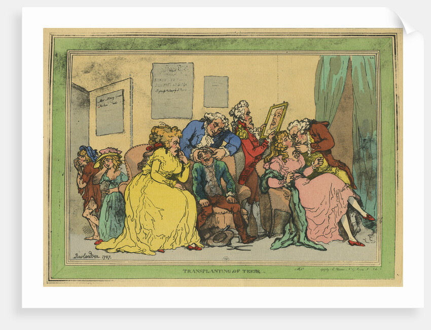 Transplanting of teeth by Thomas Rowlandson