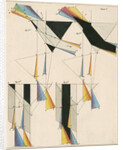 Spectra from light shone through prisms by Anonymous