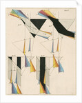 Spectra from light shone through prisms by Anonymous