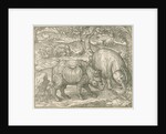 'Figure du combat du Rhinoceros contre l'Elephant' by unknown