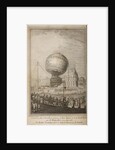Flight of a Montgolfier balloon by Nicholas Delaunay