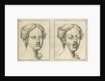 'A face demonstrating veneration or reverence and a face showing fear and terror' by James Mynde