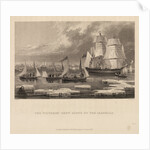 The Victory's crew saved by the Isabella by Edward Francis Finden