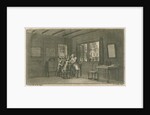Abraham Trembley in his laboratory with pupils by Jacobus van der Schley