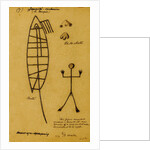 Picture-writing of a dolphin and the feet of tapir by Richard Spruce